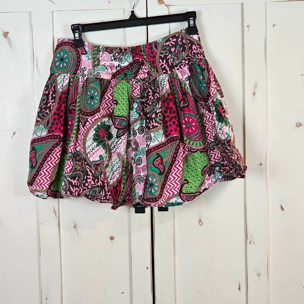 Vintage Y2K Wet Seal Paisley Mini Skirt Boho Print Size S - Picture 6 of 8